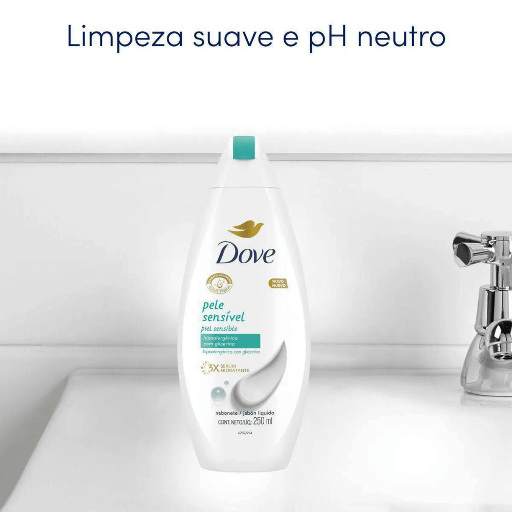 Sabonete Líquido Dove Pele Sensível com Glicerina 250ml